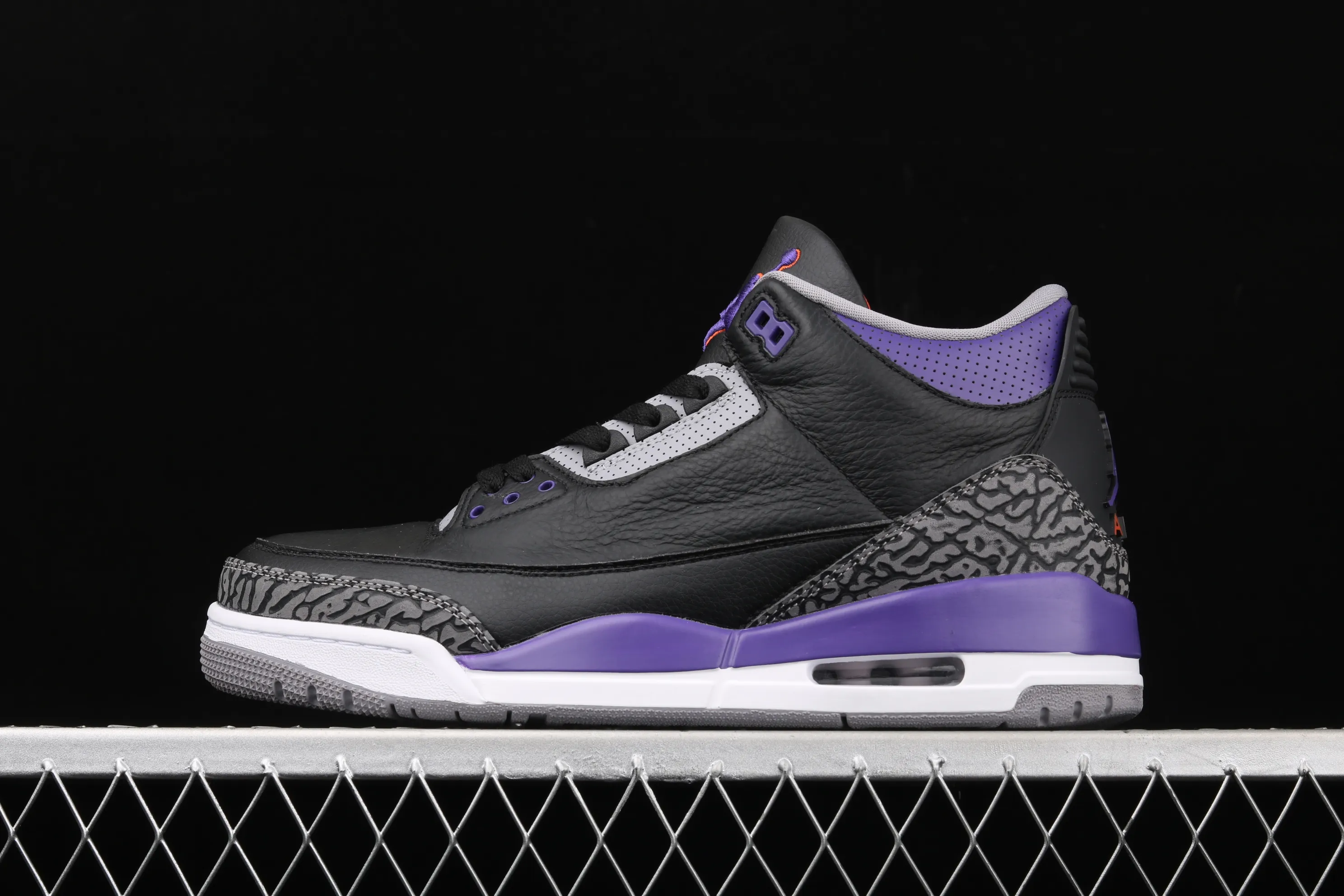All categories Air Jordan Jordan series basketball shoes Air Jordan 3 Air Jordan 3 "Court Purple" AJ3 Joe 3 burst black and purple basketball shoes CT8532-050